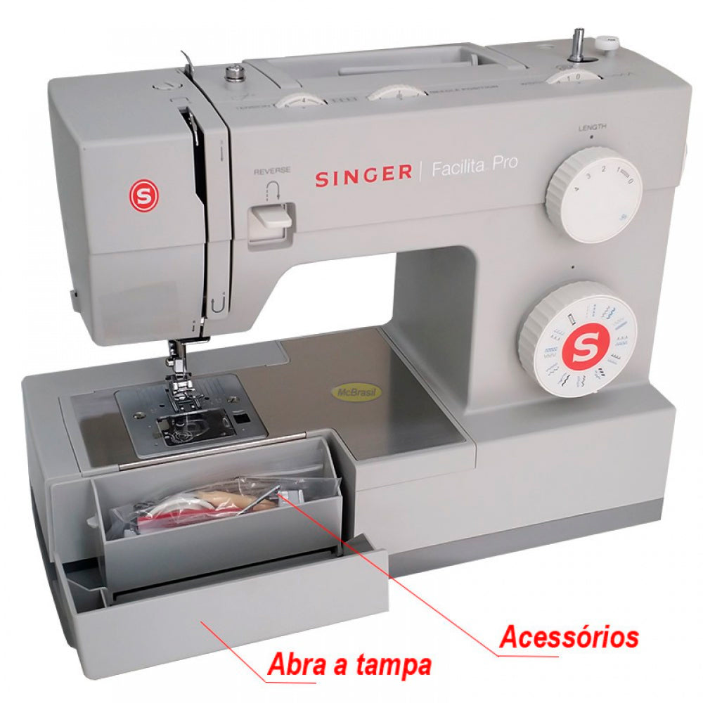 Máquina de Costura Singer, Facilita Pro HD4423, Mecânica, 220V