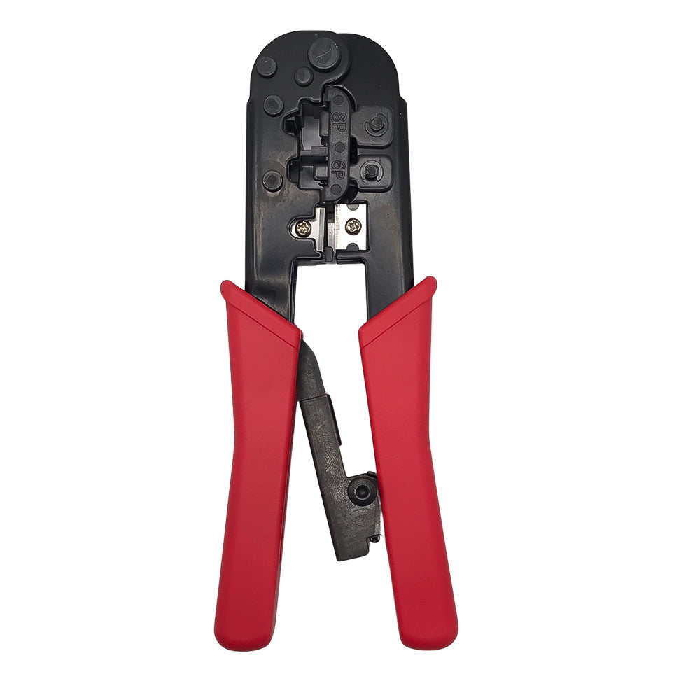 Alicate De Crimpagem RJ-11 + RJ-12 + RJ-45 Com Catraca BrCabo