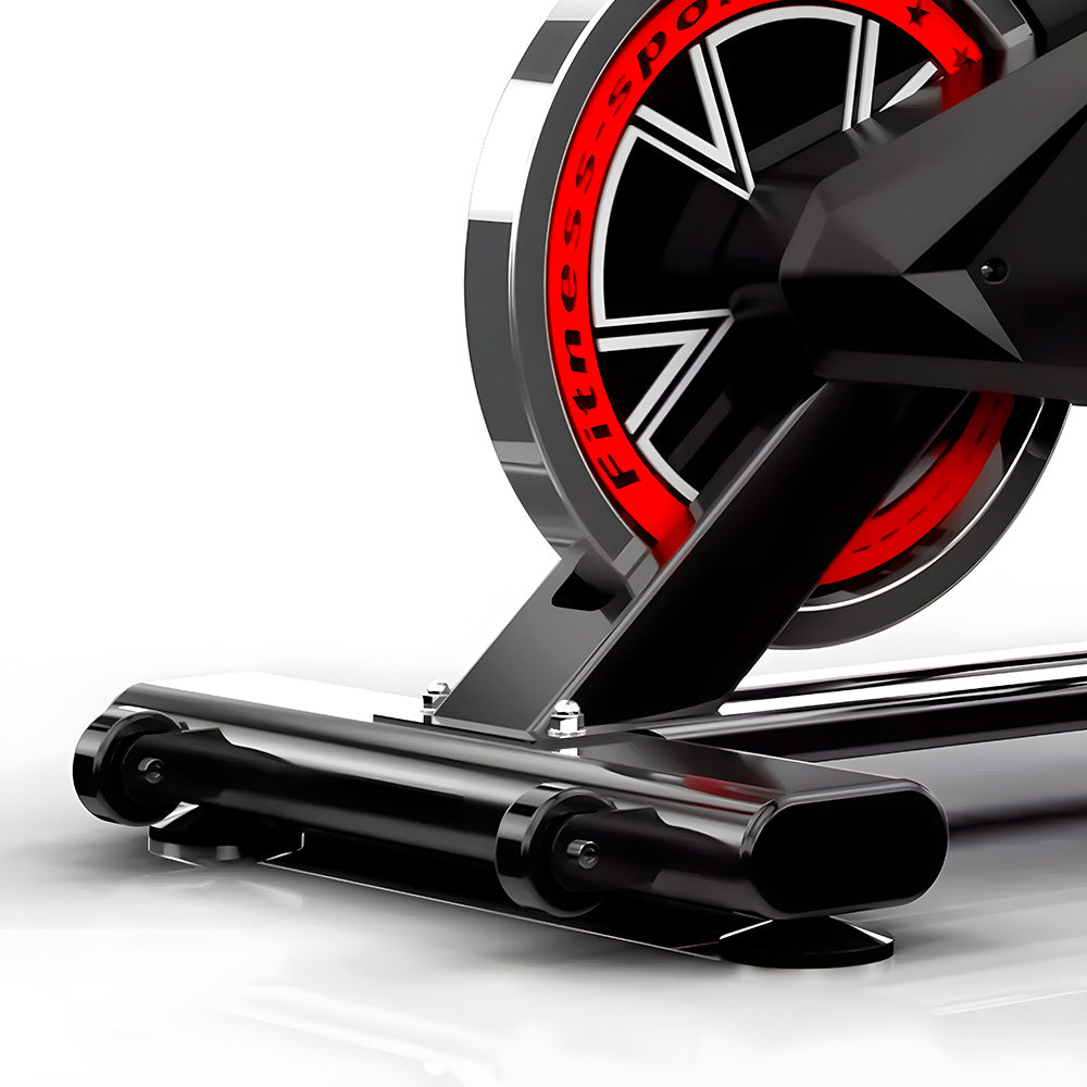 Bicicleta Ergométrica Fitness Spinning Preto e Vermelho
