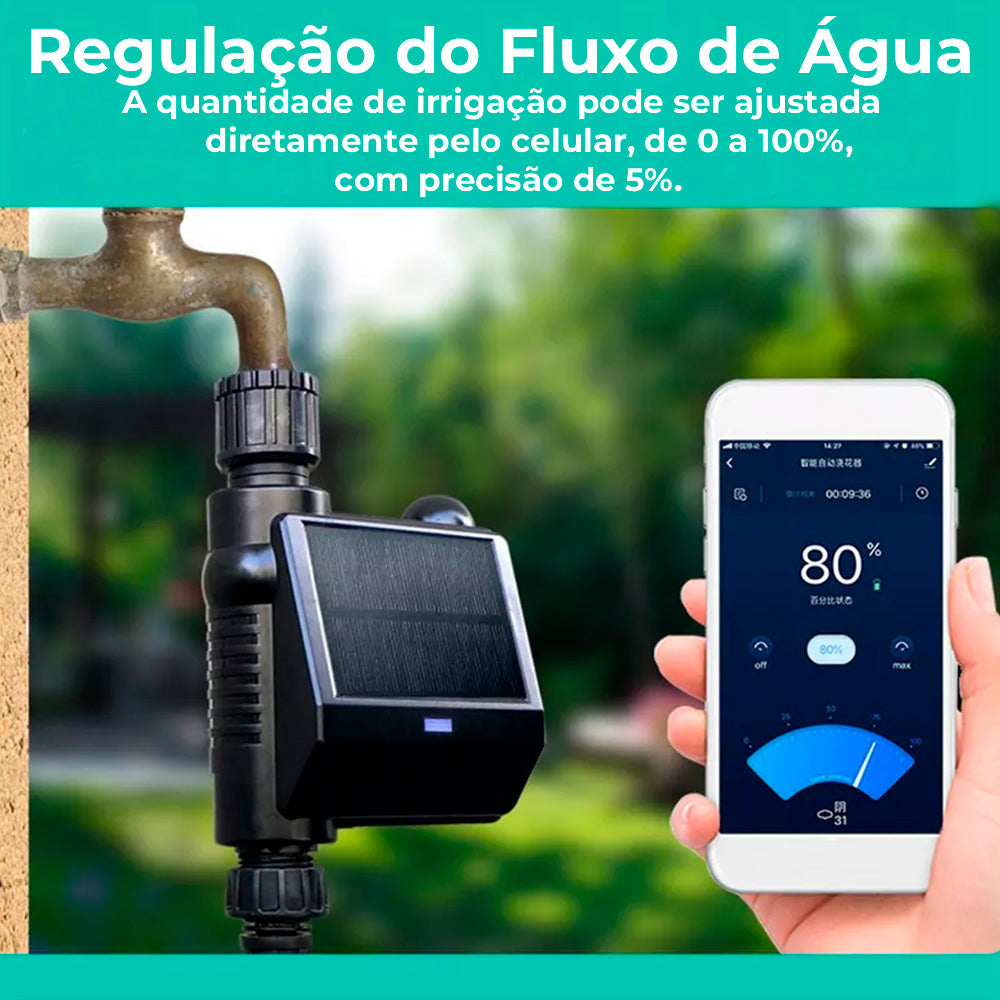 Válvula Inteligente, Com Alimentação Solar, Compatível Com Zigbee, Controle Por APP, Resistente a Água