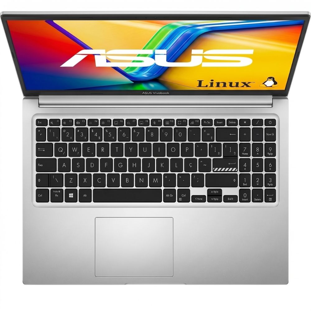 Notebook ASUS Vivobook 15 AMD Ryzen 7 5825U, 8GB Ram, 512GB SSD, Linux KeepOS, Tela de 15,6" FHD, M1502YA - NJ611,  Prat
