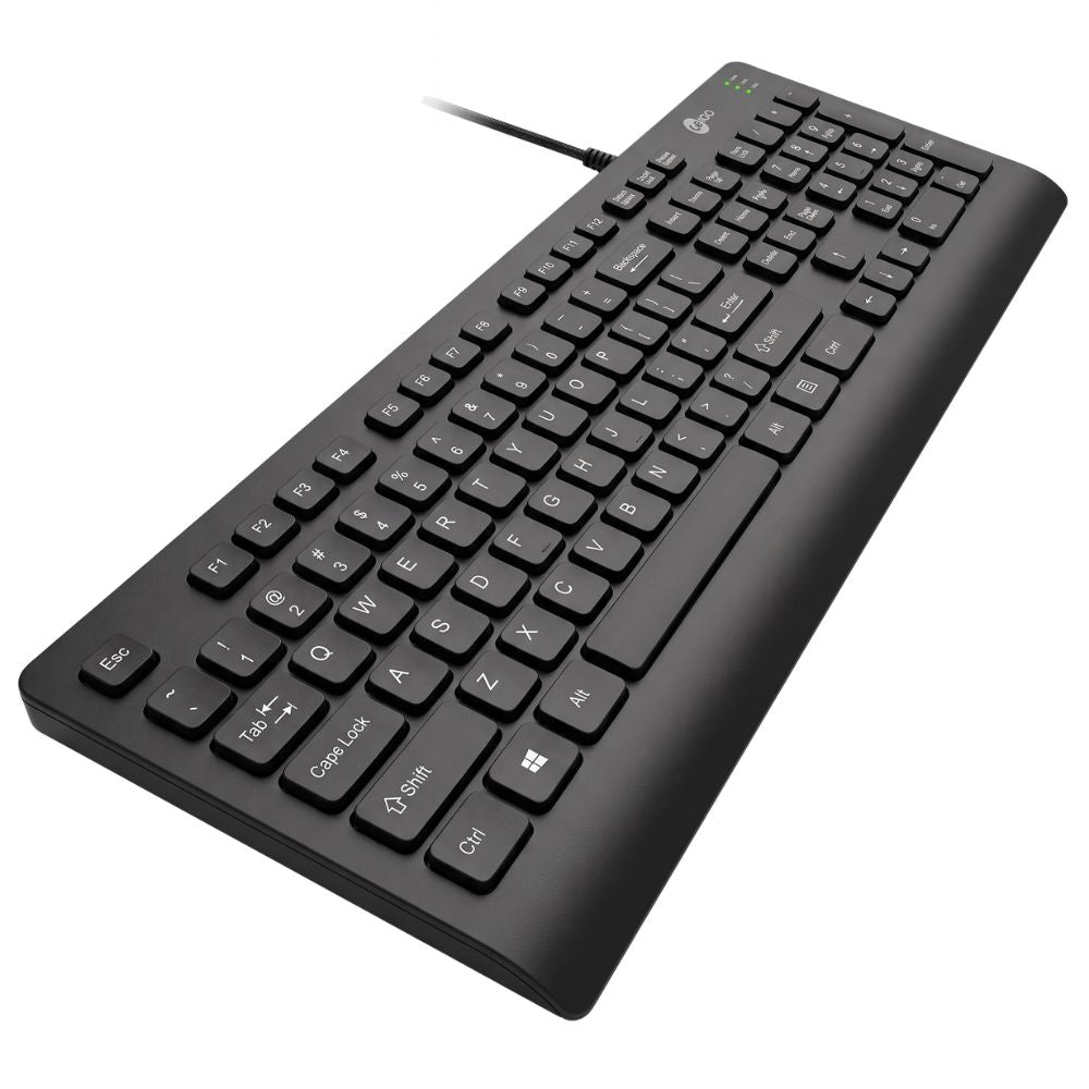 Teclado USB Lecoo KB103 - ABNT2 - Teclas de Perfil Baixo, Preto