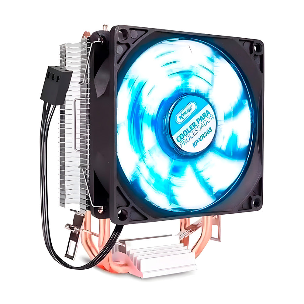Cooler Fan Para Processador 90mm Alta Eficiência Com LED 2100 RPM Knup- KP-VR303