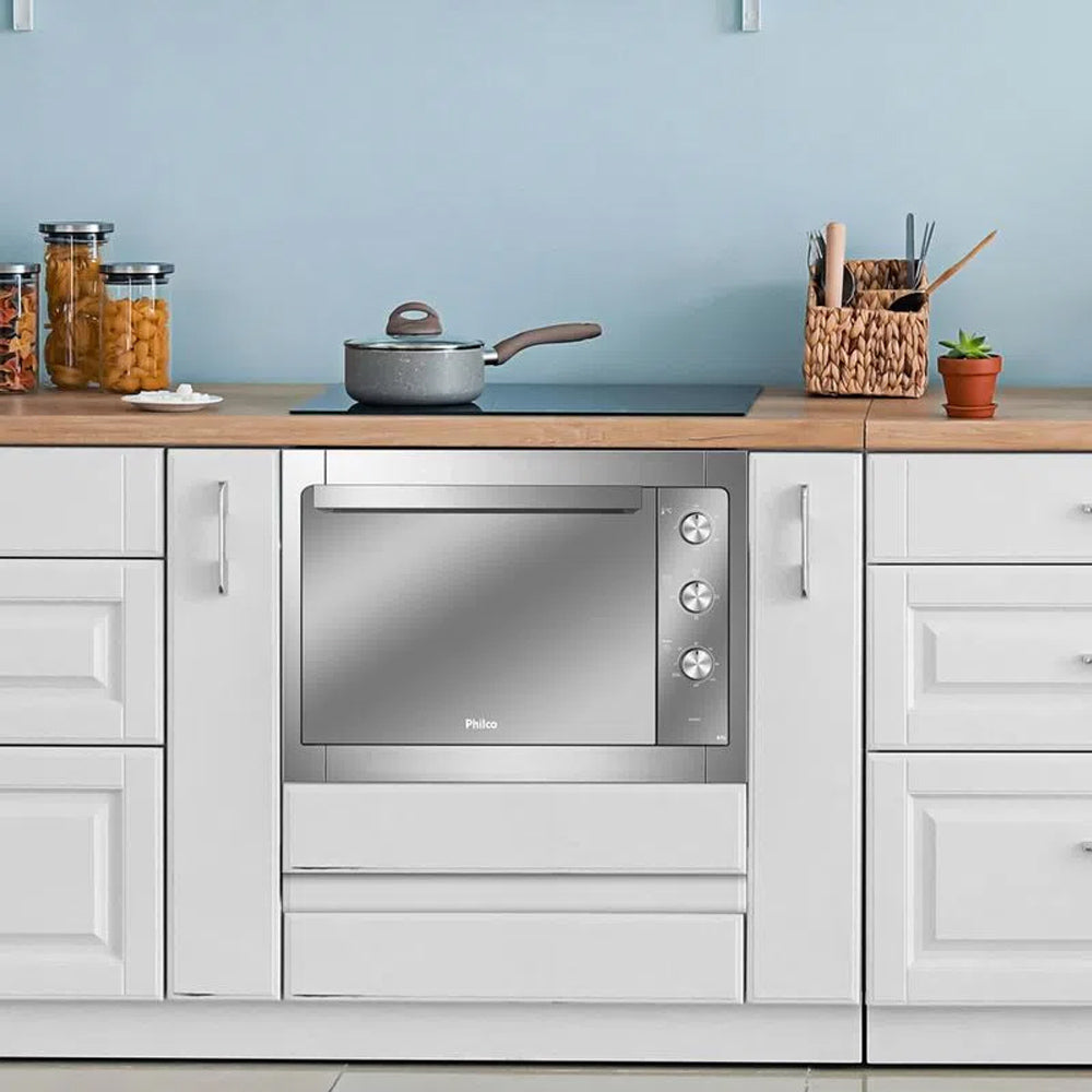 Forno Elétrico de Embutir Philco PFE47E Esmaltado Dupla Resistência 47L 220V