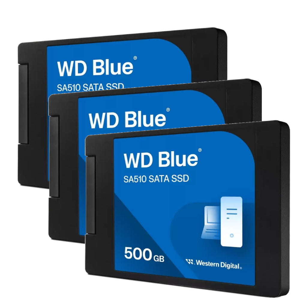 SSD WD Blue, 500GB, SATA III, 2.5", Leitura: 560MB/s, Gravação: 510MB/s - WDS500G3B0A