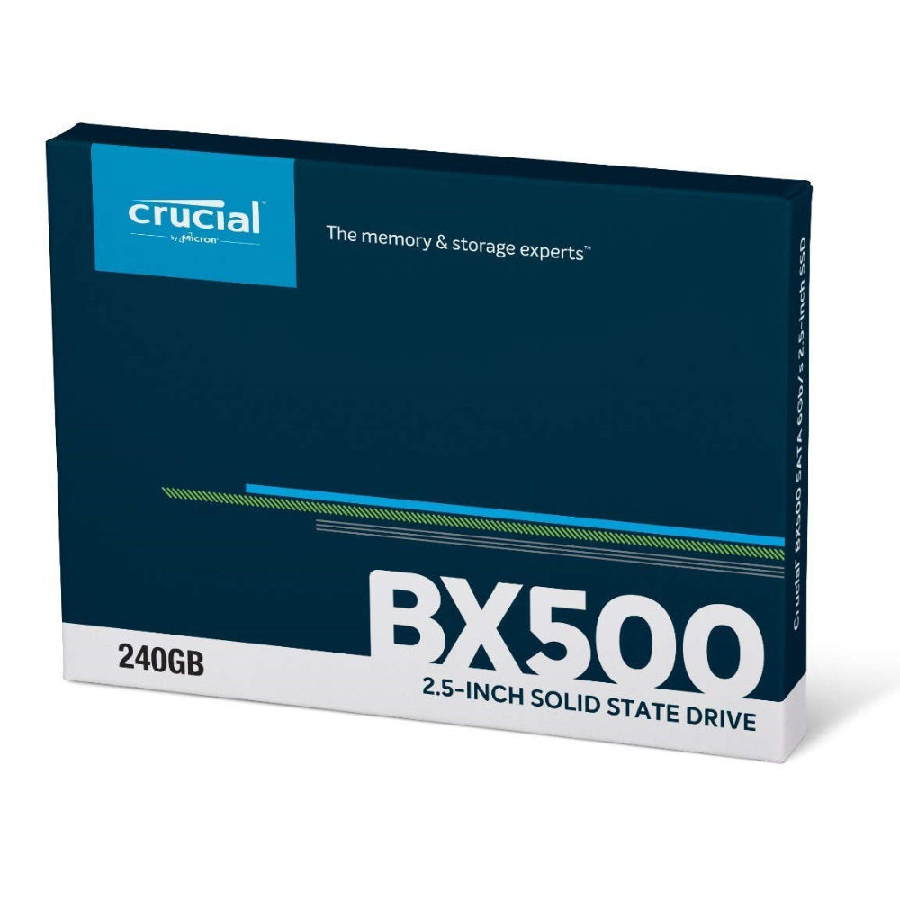 SSD BX500 Crucial 240GB 2,5" SATA III 6Gb/s, 3D NAND, Leitura 540MB/s Gravação 500MB/s, CT240BX500SSD1