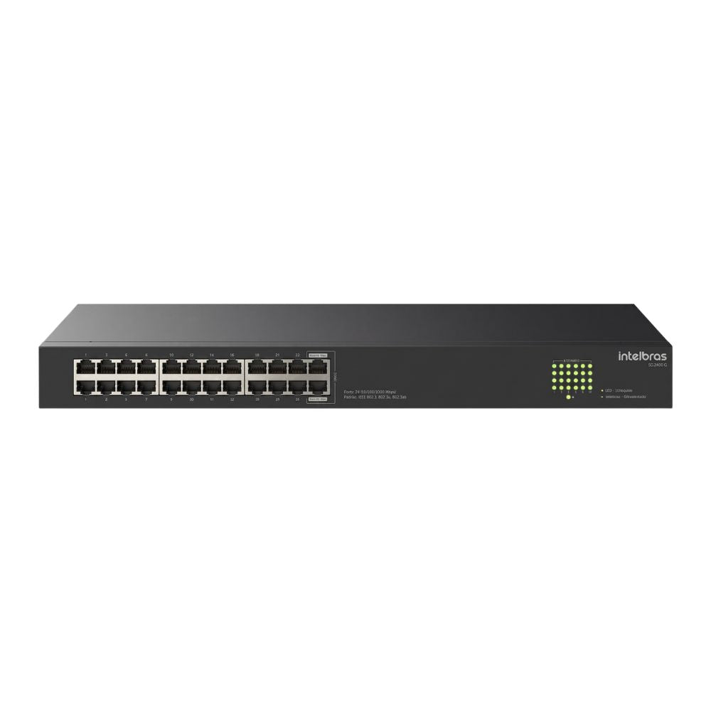 Switch 24 Portas Gigabit Ethernet S1124G Intelbras, Proteção Contra Surtos