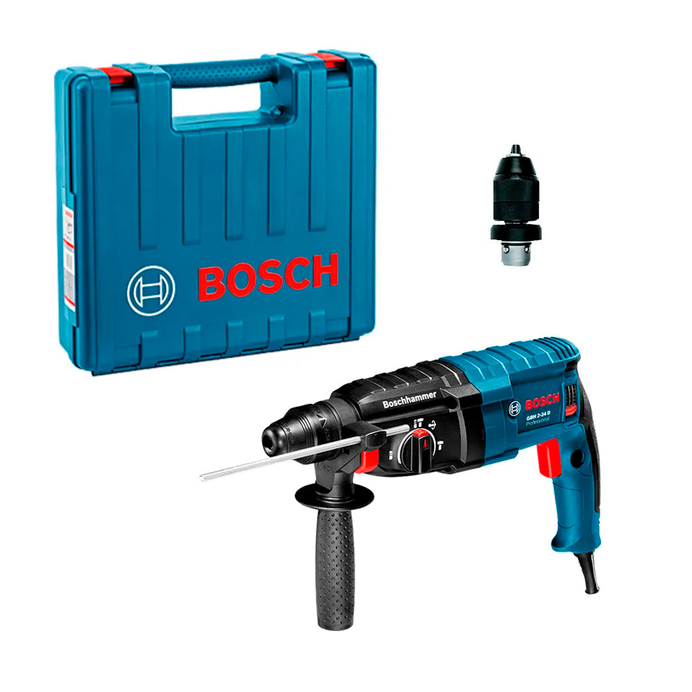 Martelete Perfurador Bosch Gbh 2-24 D 820W 220V Com Maleta