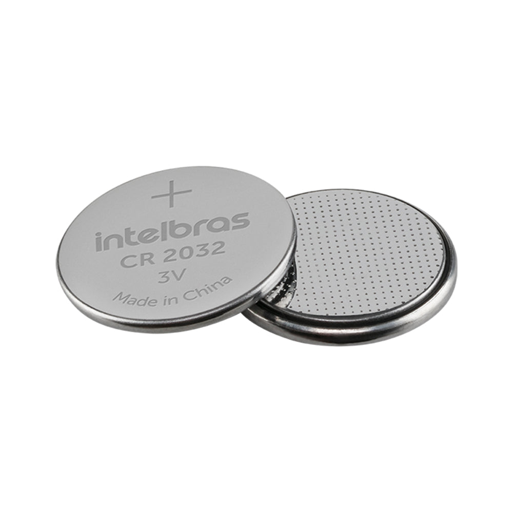 Bateria Botão de Lítio Não Recarregavel Intelbras CR2032, 220mAh 3V, 20x3,2mm Li/MnO (Cartela com 5 Unidades)