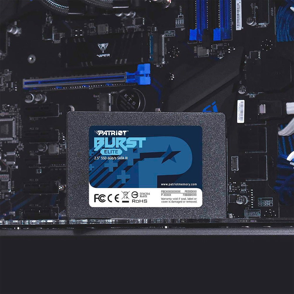 SSD Patriot Burst Elite, 120GB, Sata III, Leitura 450MB/s e Gravação 320MB/s, PBE120GS25SSDR