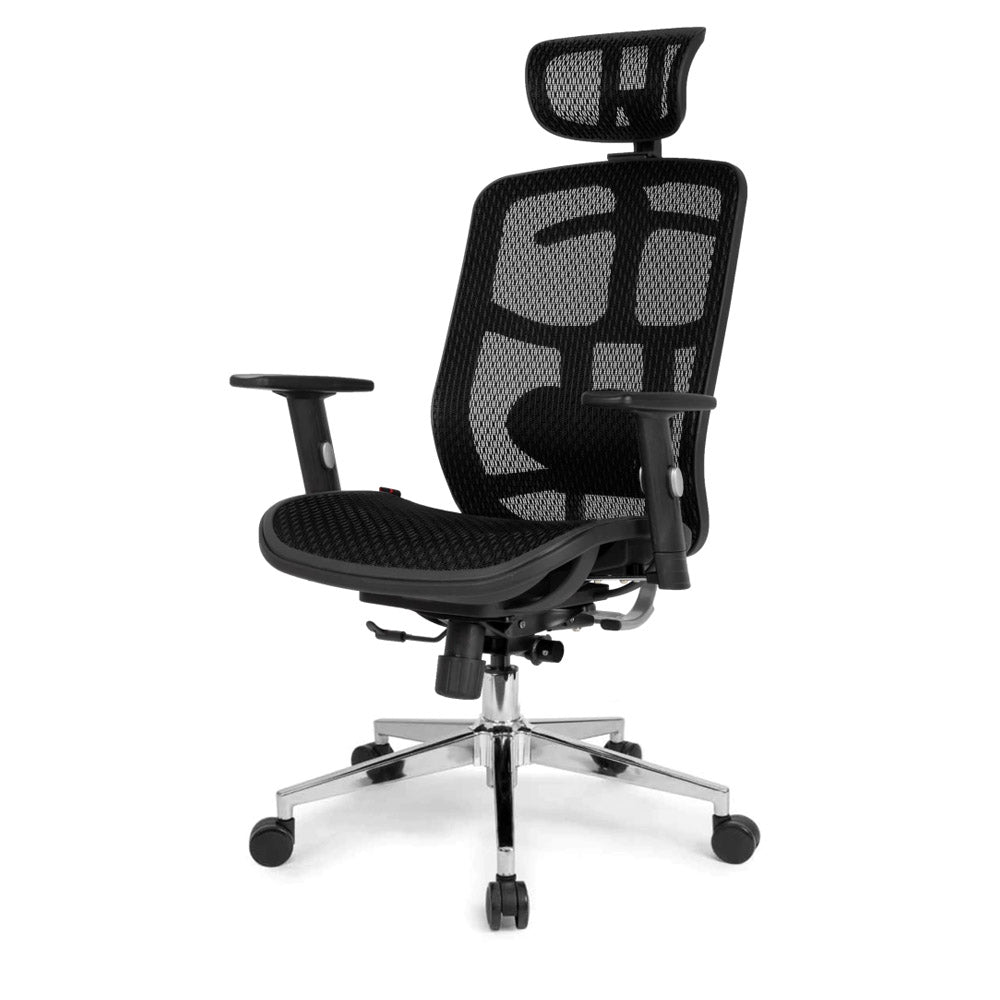 Cadeira Gamer e Escritório DT3 Office Diana Cavaleira Series Ergonômica Com Estofado de Mesh, Reclinável, Preto, 11726-7