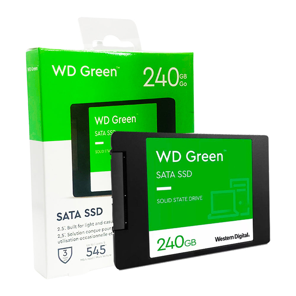 SSD Western Digital 240 GB WD Green, SATA, Leitura: 545MB/s e Gravação: 430MB/s - WDS240G3G0A