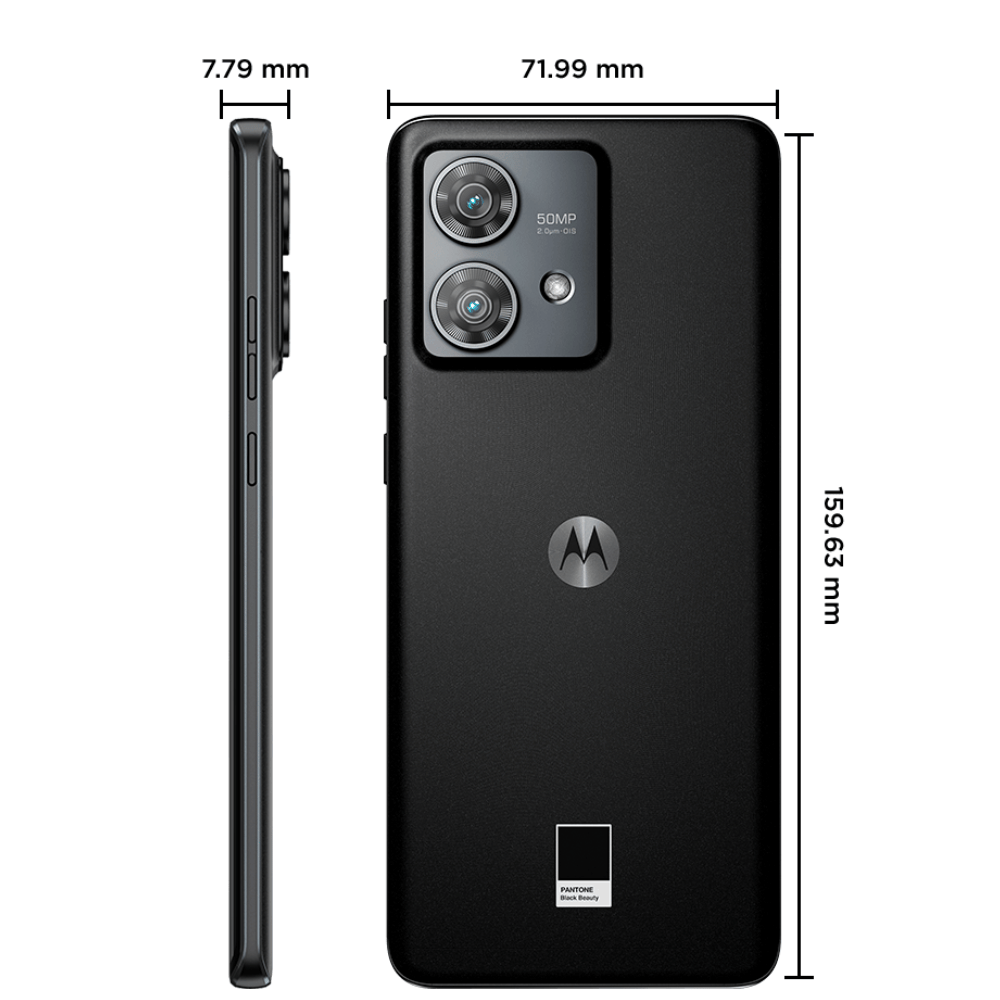 Smartphone Motorola Edge 40 Neo 256GB Black Beauty 5G 8GB RAM 6,55" Câm. Dupla + Selfie 32MP Dual Chip