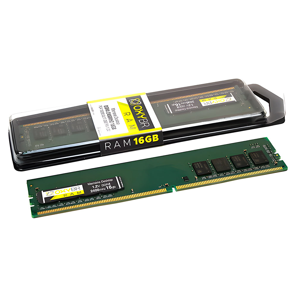Memória Ram Desktop 16GB 2400MHz DDR4, OXY24N17S8/16, DIMM, PC4-19200, CL-17, 1.2V - OxyBR