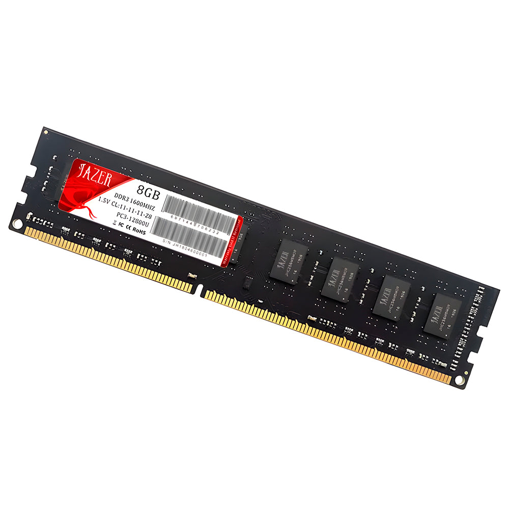 Memória RAM Desktop 8GB 1600MHz DDR3 CL11 DIMM 1.5V - Jazer