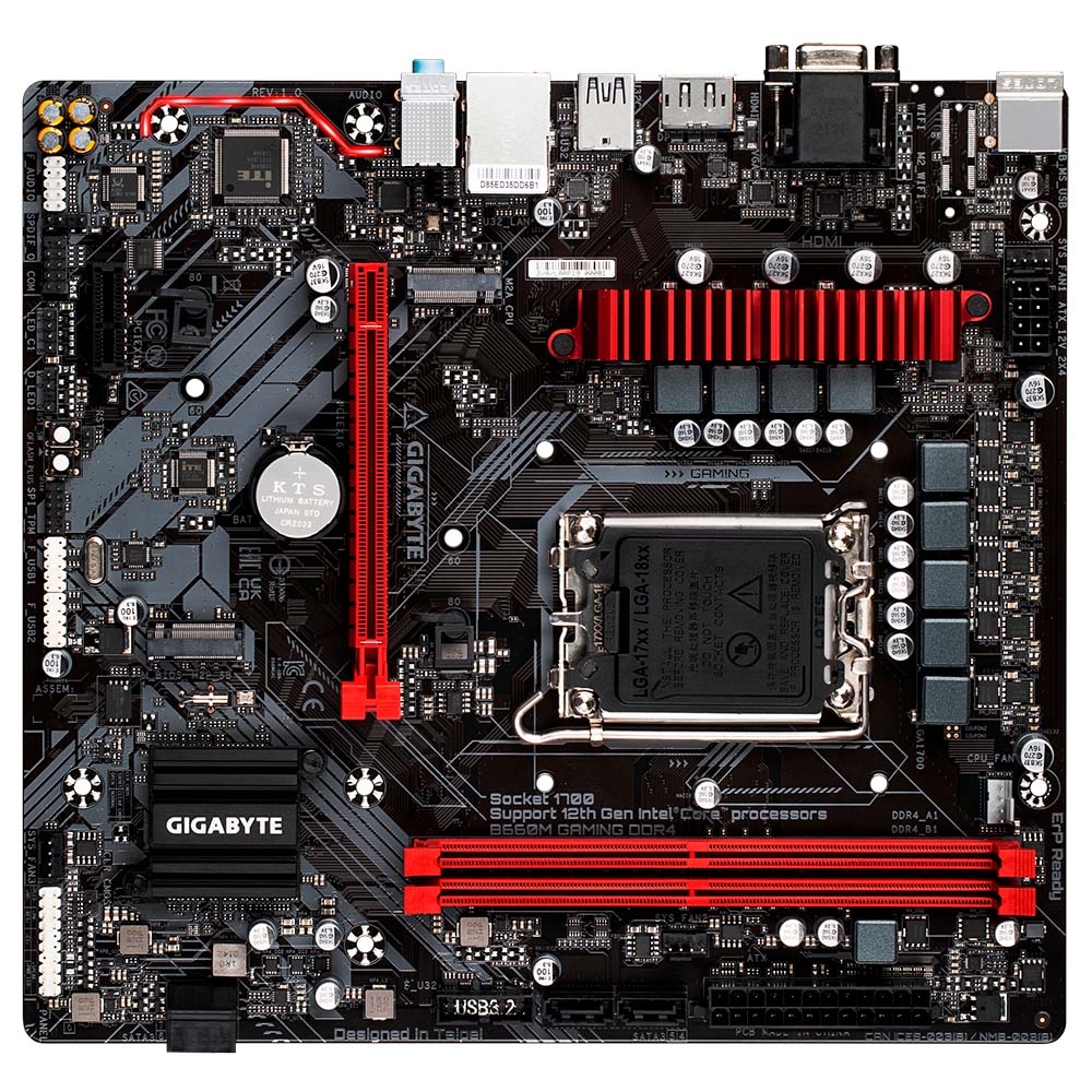 Placa Mãe Gigabyte B660 Gaming, Intel LGA 1700, mATX, DDR4, RGB - B660M GAMING DDR4
