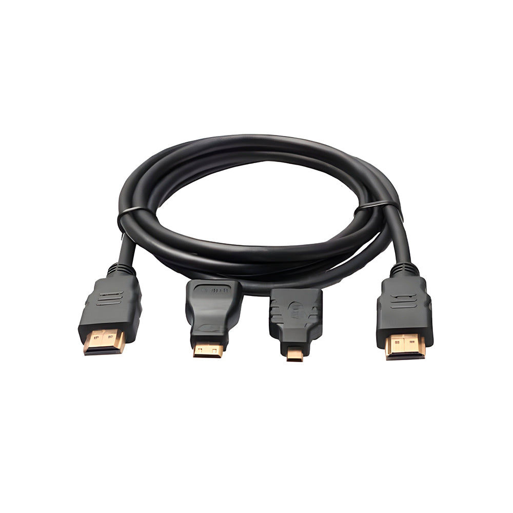 Kit Cabo Adaptador HDMI Para HDTV Mini -HDTV Micro -HDTV Tipo A para B 1,80M XTrad XT-2063