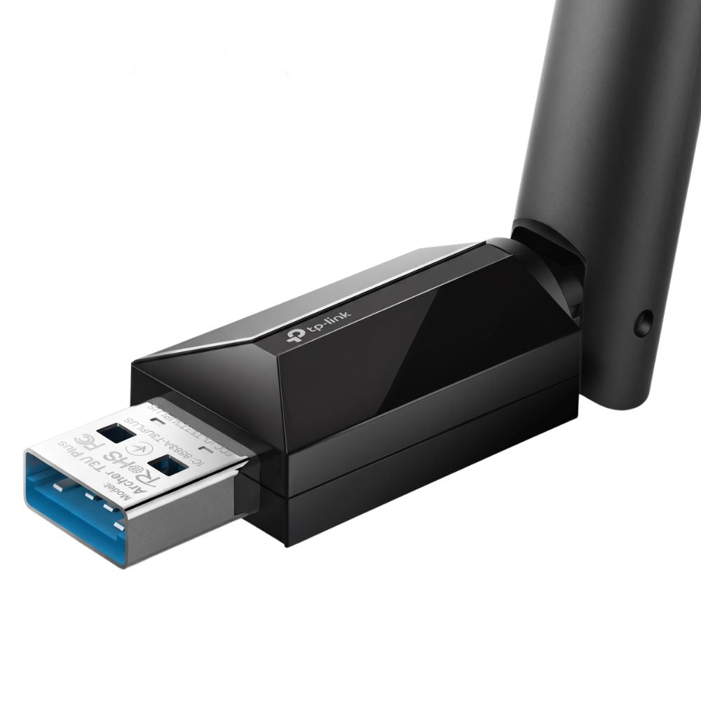 Adaptador AC1300 TP-Link USB Archer T3U Plus Dual Band 3.0 Com Antena de Alto Ganho de 2,4 GHz/5 GHz MU-MIMO