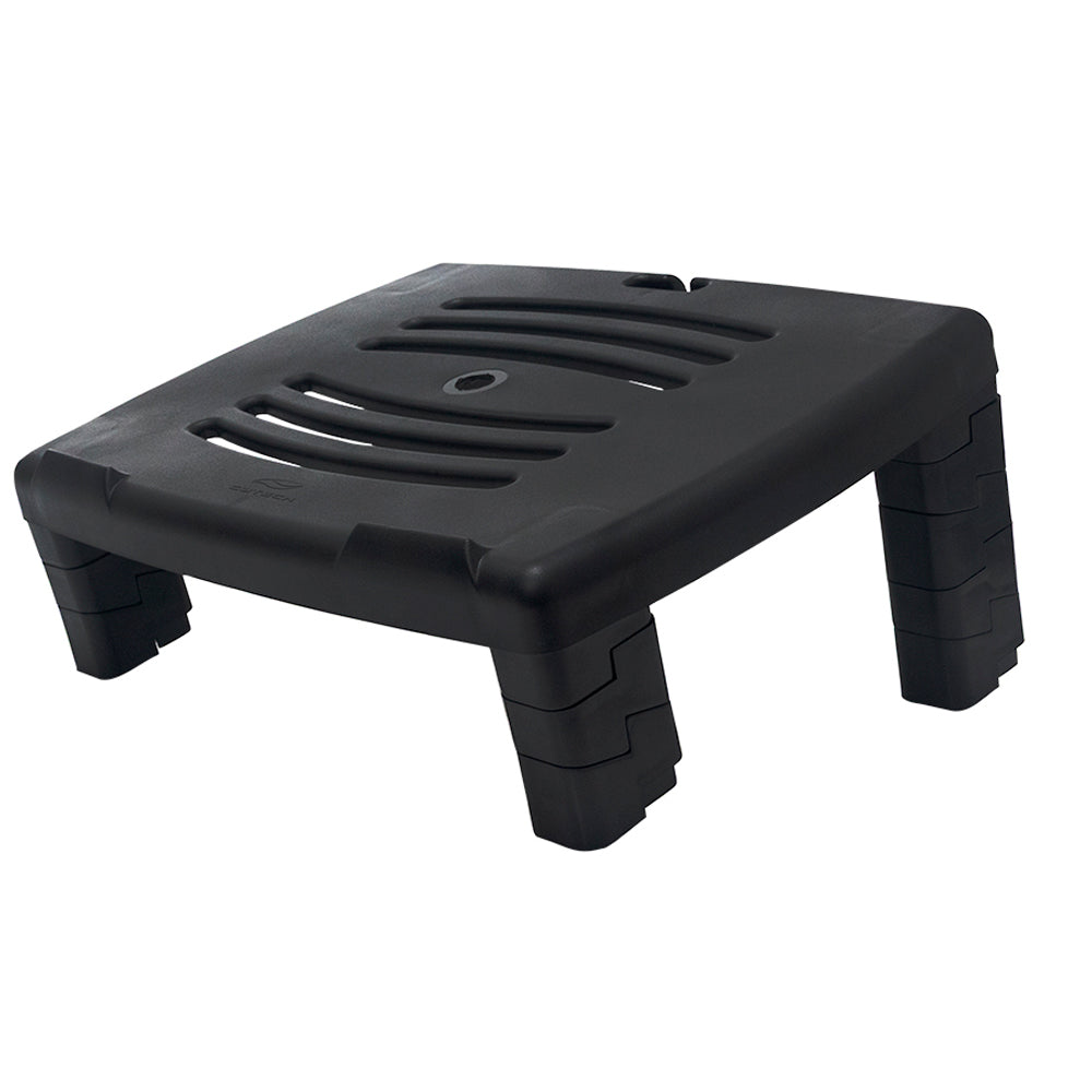 Base Para Monitor BM-50BK C3Tech, com 4 Níveis de Regulagem de Altura, Quadrado - Preto