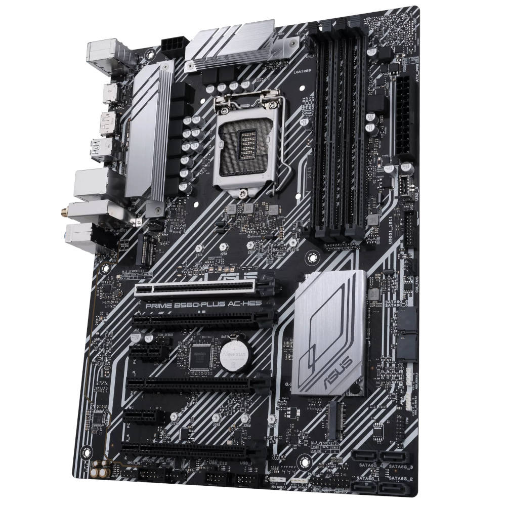 Placa Mãe ASUS Prime B560-Plus AC-HES LGA1200 Chipset B560 ATX DDR4 4 Slots, PCIe 4.0, Dual M.2, HDMI, DP, Wi-Fi