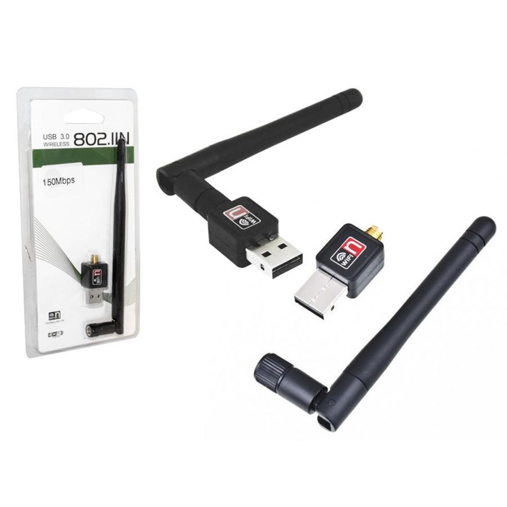 Adaptador Wi-Fi Usb Com Antena 802.iin 600 mbps Wireless