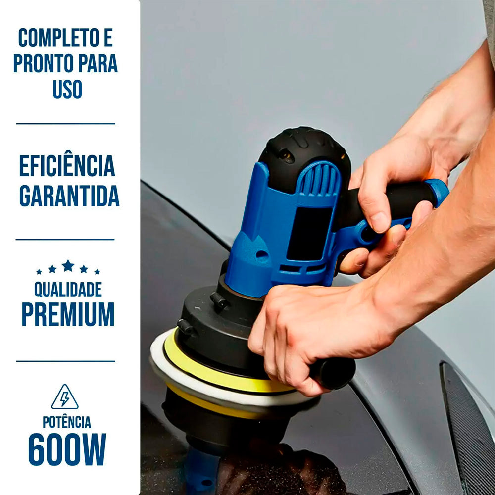 Politriz Lixadeira Automotiva Profissional 5 Polegadas 600W - Holtter
