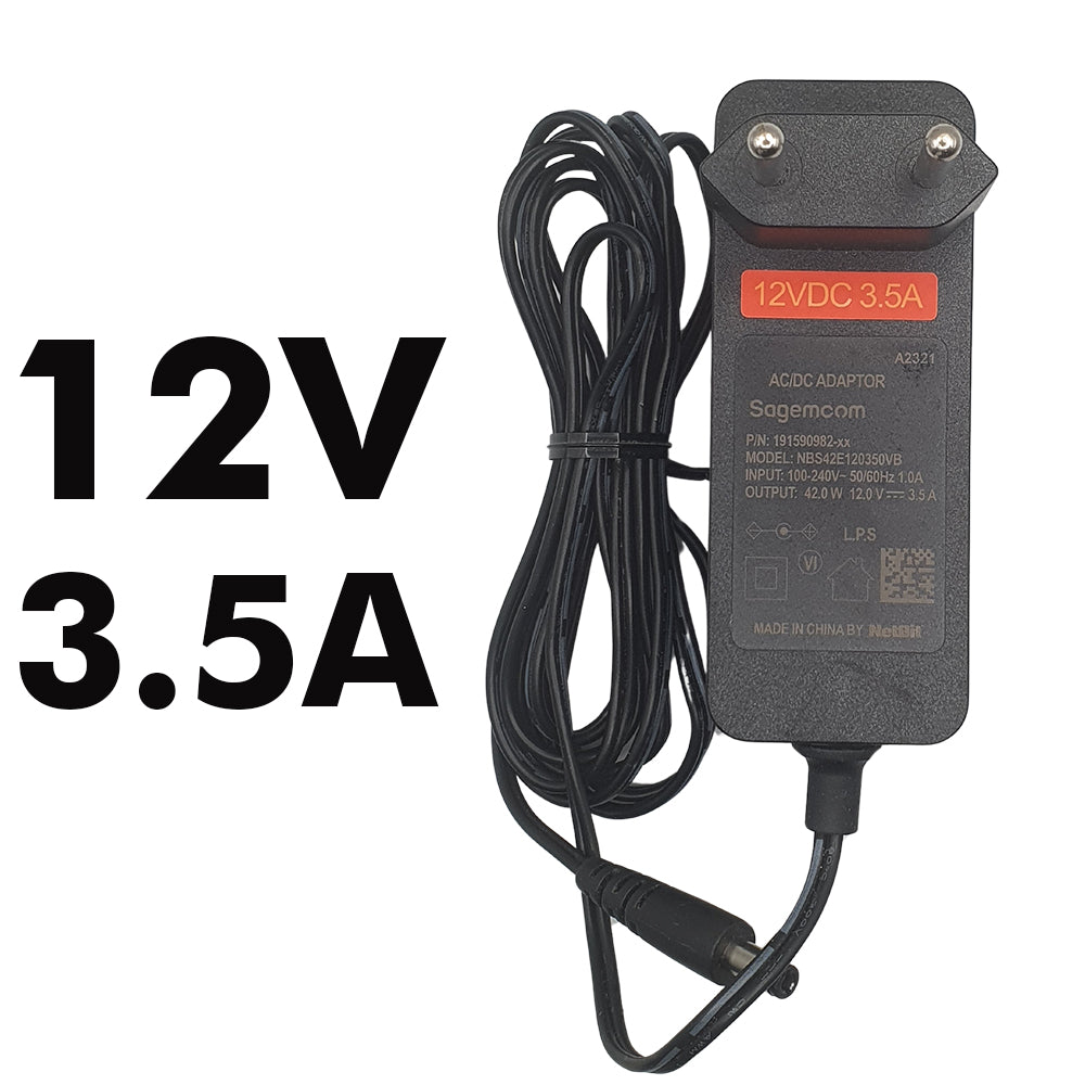 Fonte de Alimentação 12V 3.5A Pino 4,5mm x 2,0mm - Modelo: NBS42E120350VB
