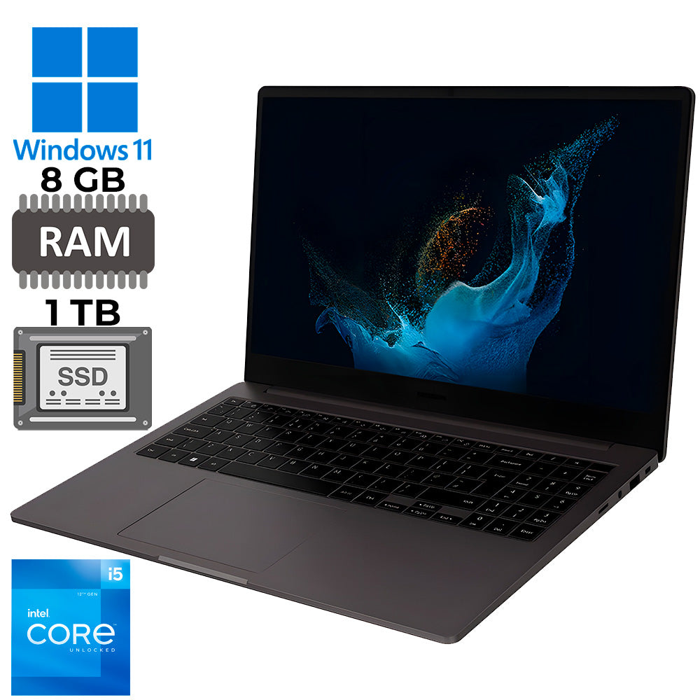 Notebook Galaxy Book2 Core i5-1235U, 8GB, 1TB SSD, Intel Iris Xe, 15.6 Full HD, NP550XED-KF2BR, Windows 11