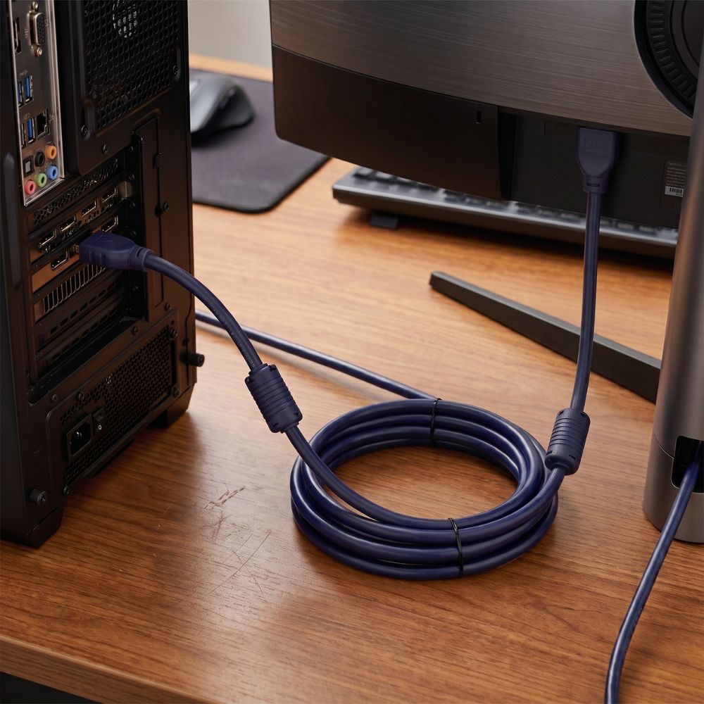 Cabo HDMi 20 Metros Aquario 2.0 4K 3D 19 Pinos 20 Metros - 4K20 - AQUÁRIO