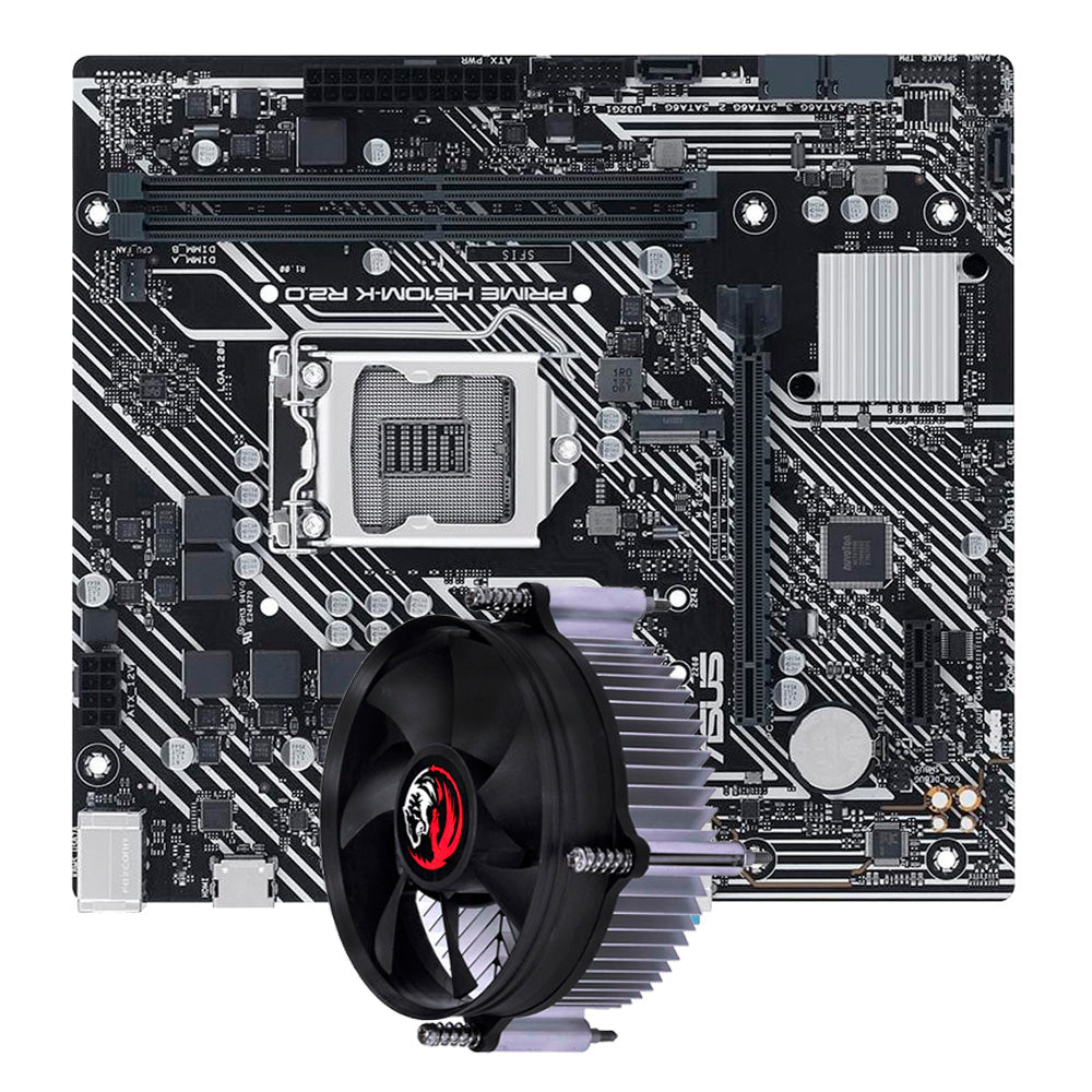 Kit Montagem de Computador Placa Mãe Asus H510M LGA 1200, Processador Core i5-10400, Memória 16GB DDR4, Fonte ATX 350