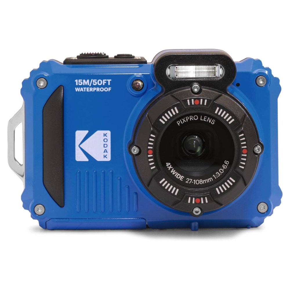 Câmera Kodak Pixpro WPZ2 À Prova D'água 15m + 2 Baterias e SD 16GB - Azul
