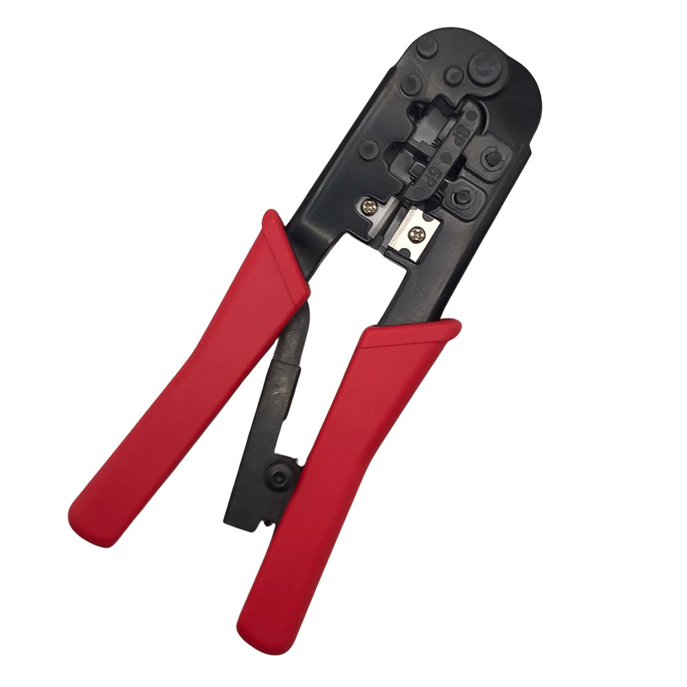 Alicate De Crimpagem RJ-11 + RJ-12 + RJ-45 Com Catraca BrCabo