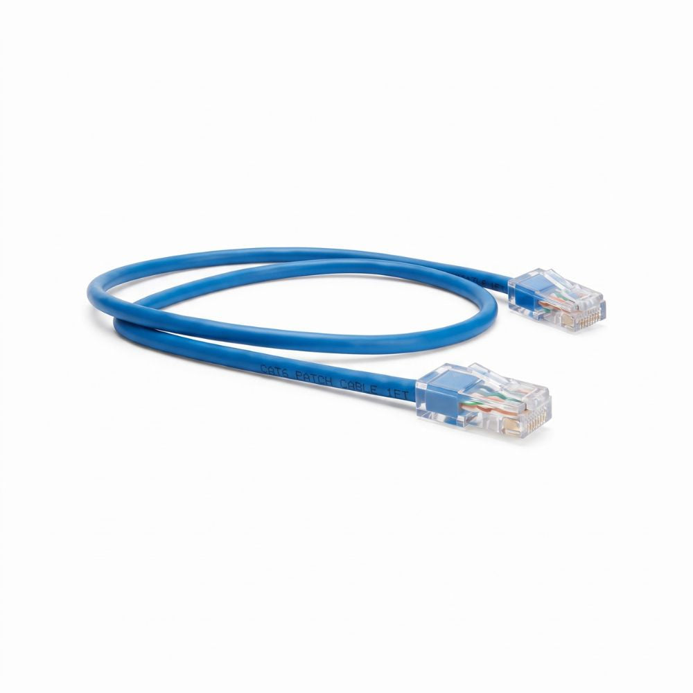 Patch Cord U/UTP CAT.6  0.5 Metro (50cm) Azul Claro
