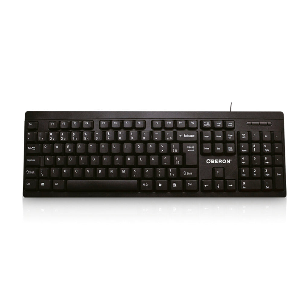 Teclado USB para Computador Padrão ABNT2 Preto OBERON - OR-TE101