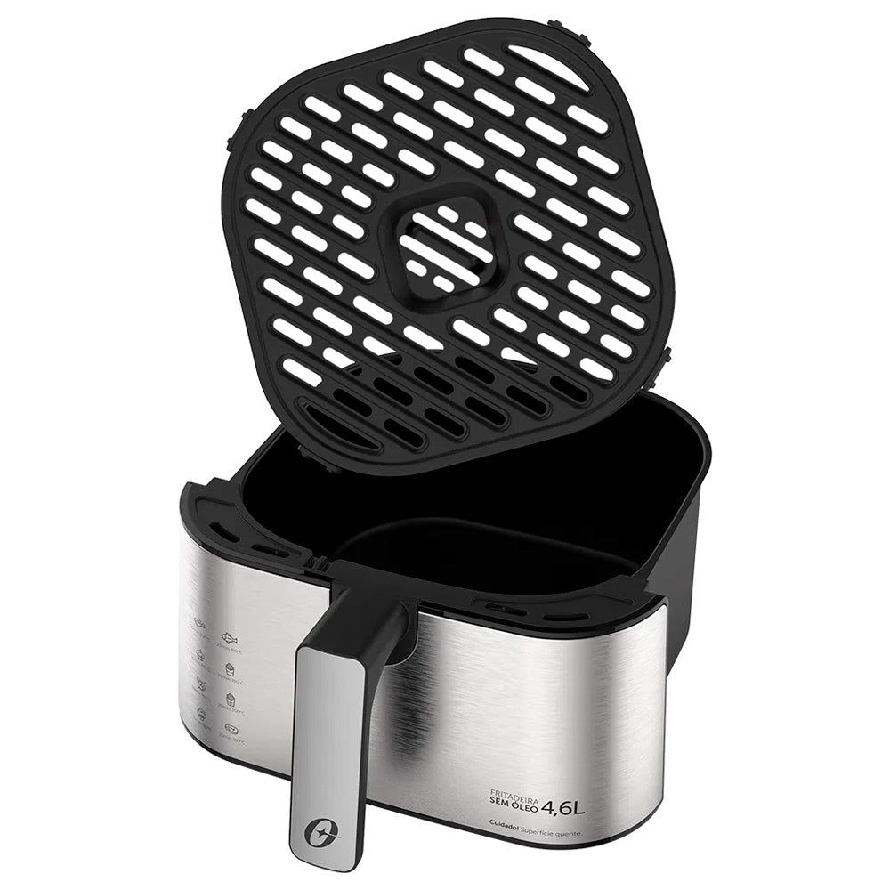 Fritadeira Elétrica Sem Óleo Oster Inox Compact 4,6 Litros- OFRT520, 220V