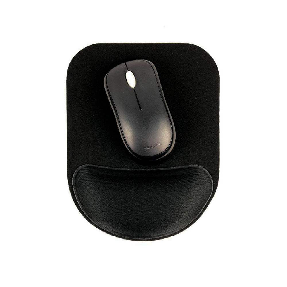 Mousepad Ergonômico 17x22cm, Reliza Compact, Com Apoio de Pulso e Base Antiderrapante - Preto