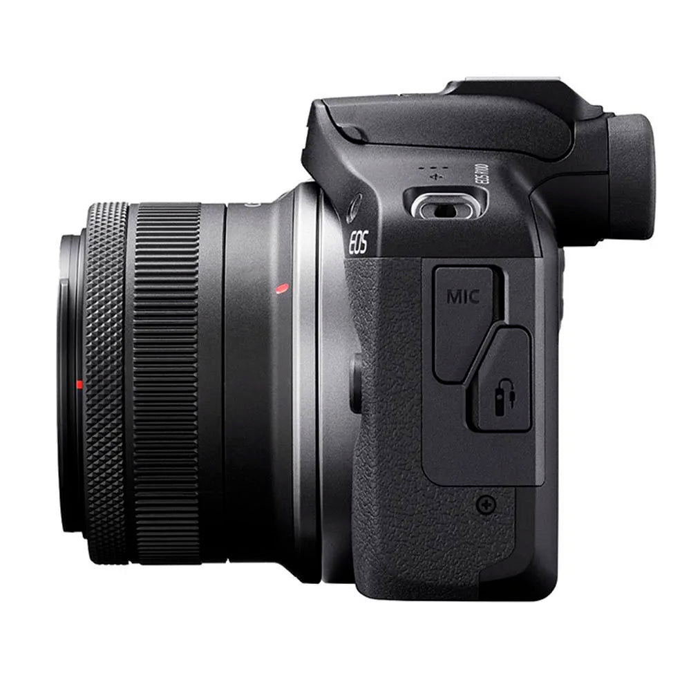 Câmera Digital Canon EOS R100, 24.1MP, WiFi, Lente RF-S 18-45mm F4.5-6.3 IS STM - 6052C043AA