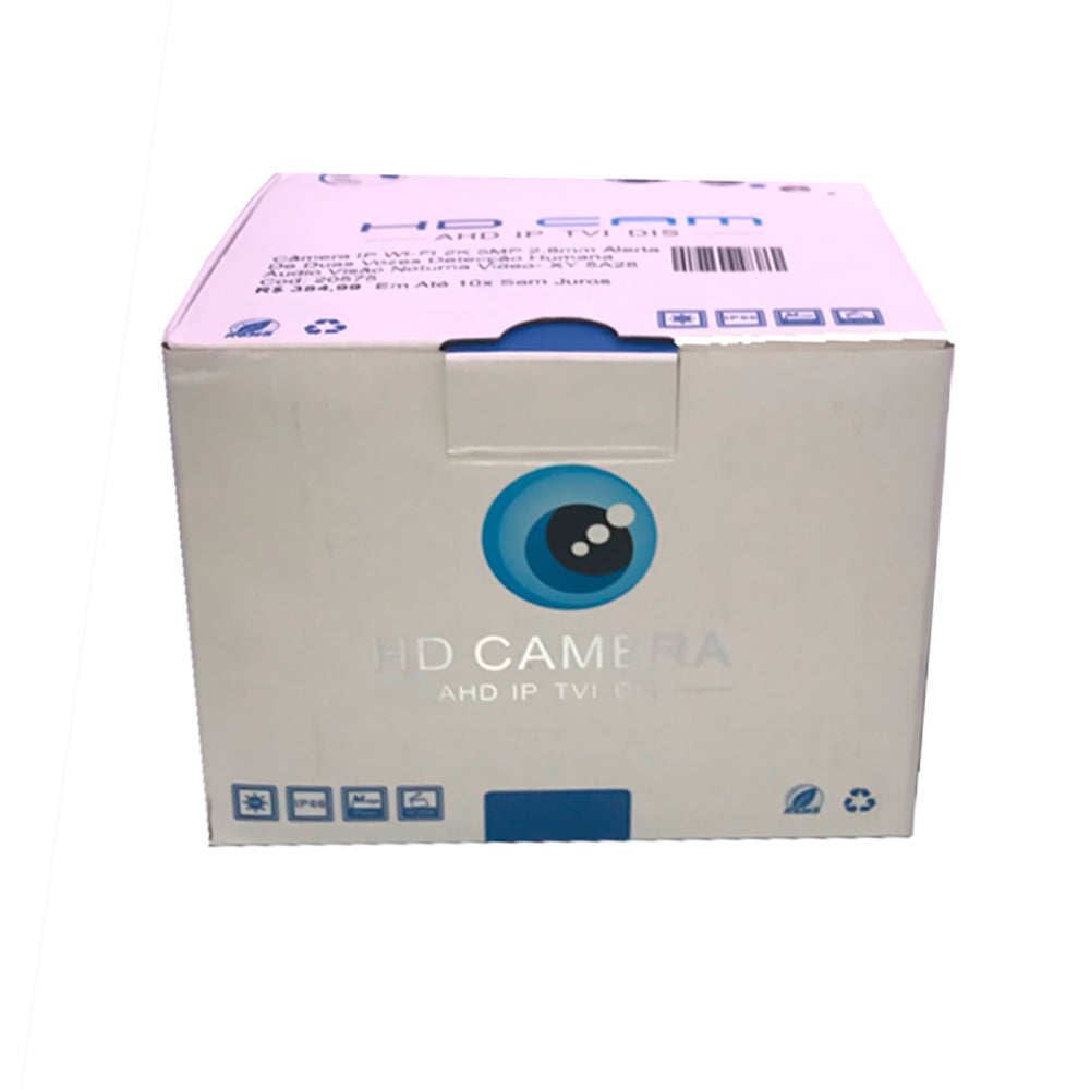 Câmera IP WI-FI 2K 5MP 2.8mm Alerta De Duas Vozes Detecção Humana Áudio Visão Noturna Video- XY 5A28