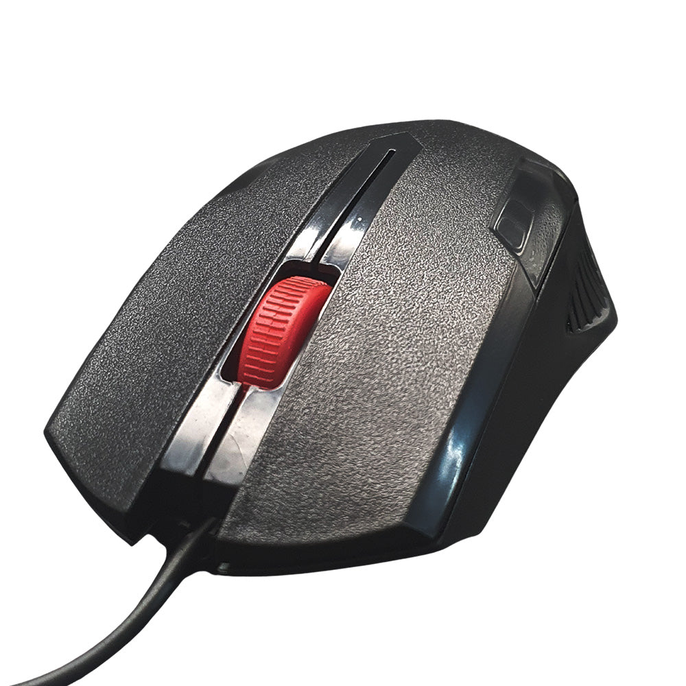 Mouse USB Óptico, 1.200 DPI, Com Cabo de 1 Metro, Compacto, Preto, Exbom- MS-71