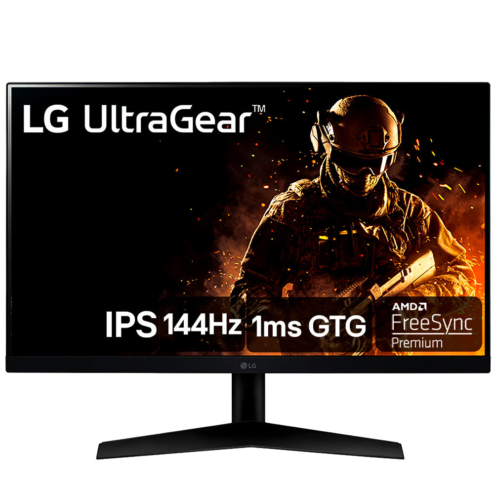 Monitor Gamer LG UltraGear 24 Full HD, 144Hz, 1ms, IPS, HDMI e DisplayPort, 99% sRGB, HDR, FreeSync, VESA 24GN60R-B.AWZM
