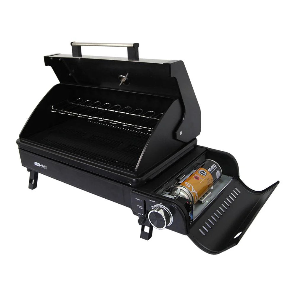 Fogareiro e Churrasqueira Nautika Aramis com Acendedor Automático NTK - Preto/Prata