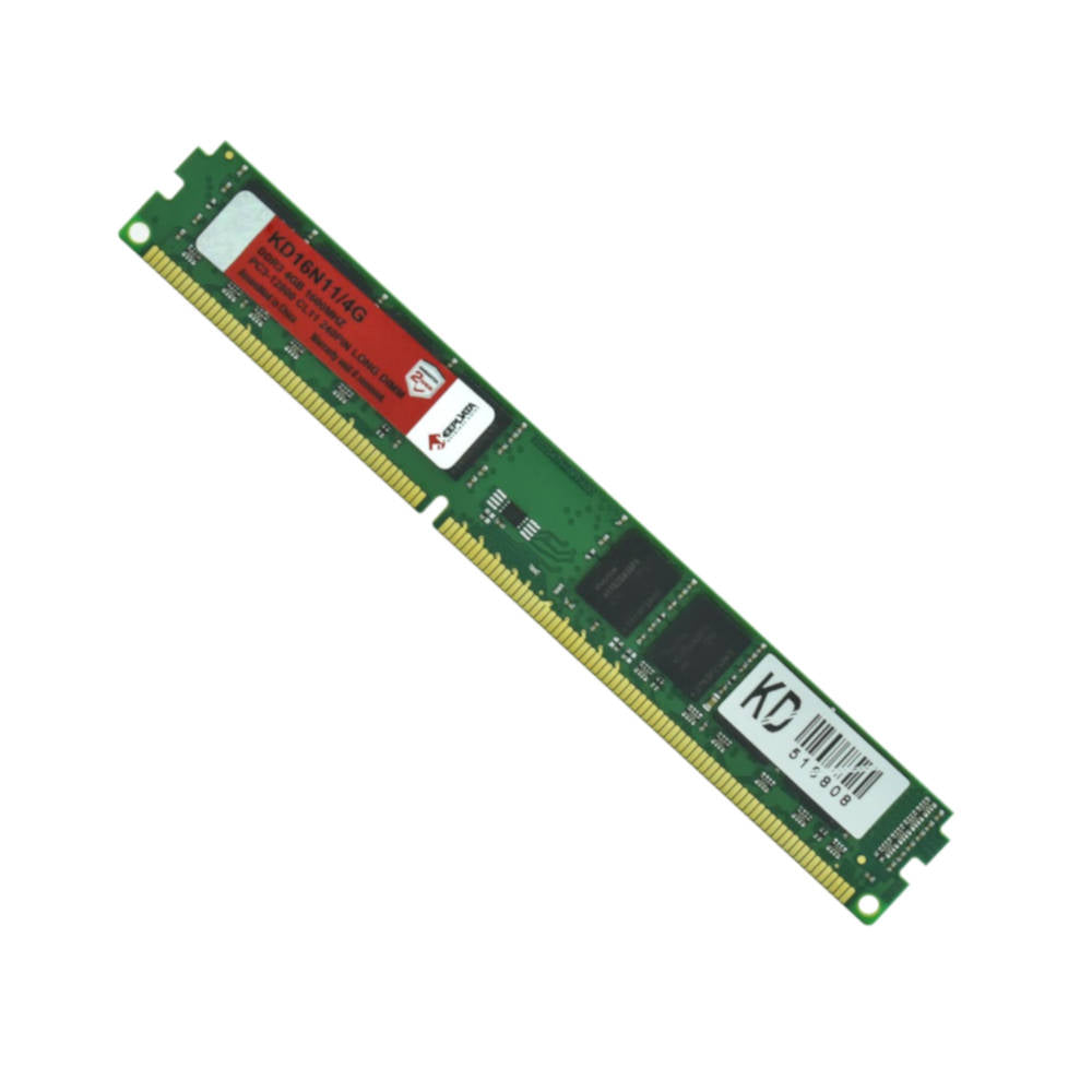 Memória RAM Desktop Keepdata KD16N11/4G, 4GB DDR3 1600MHz, PC3-12800, CL11, 1.5V, 240-Pin UDIMM
