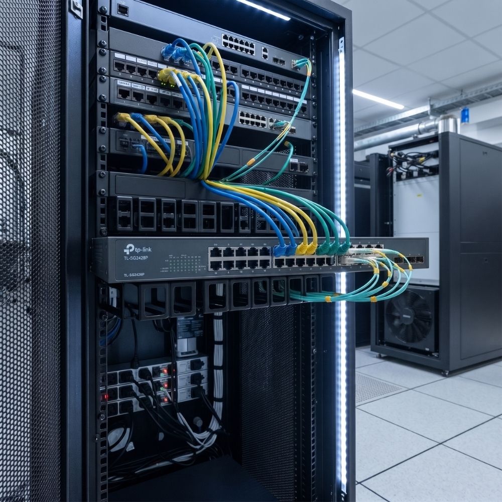 Switch Smart Gerenciável de 28 Portas Gigabit Com 24 Portas PoE+ e 4 Slots SFP, TL-SG2428P