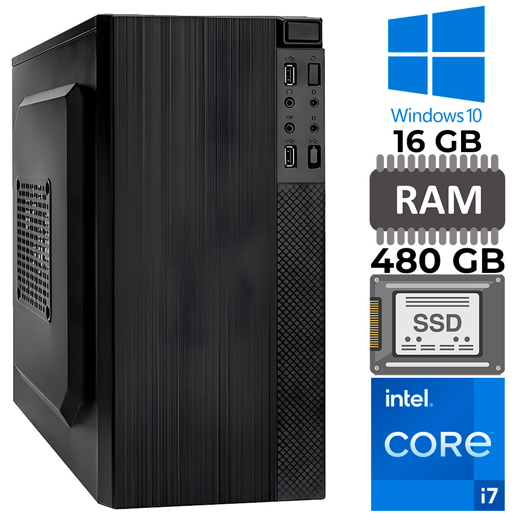 Computador Desktop Intel Core i7-2600, 16GB RAM, SSD 480GB - Strong Tech