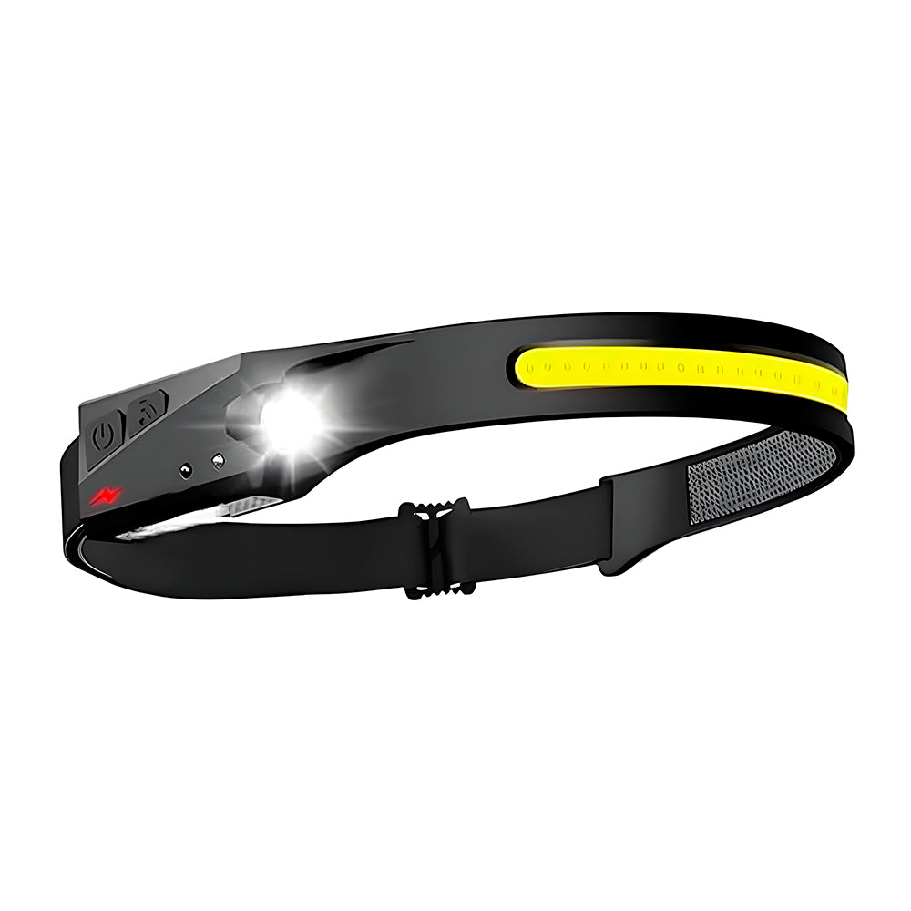 Lanterna LED COB, Para Cabeça, Com Fita Ajustável, Recarregável, KAPBOM, KA-L1512