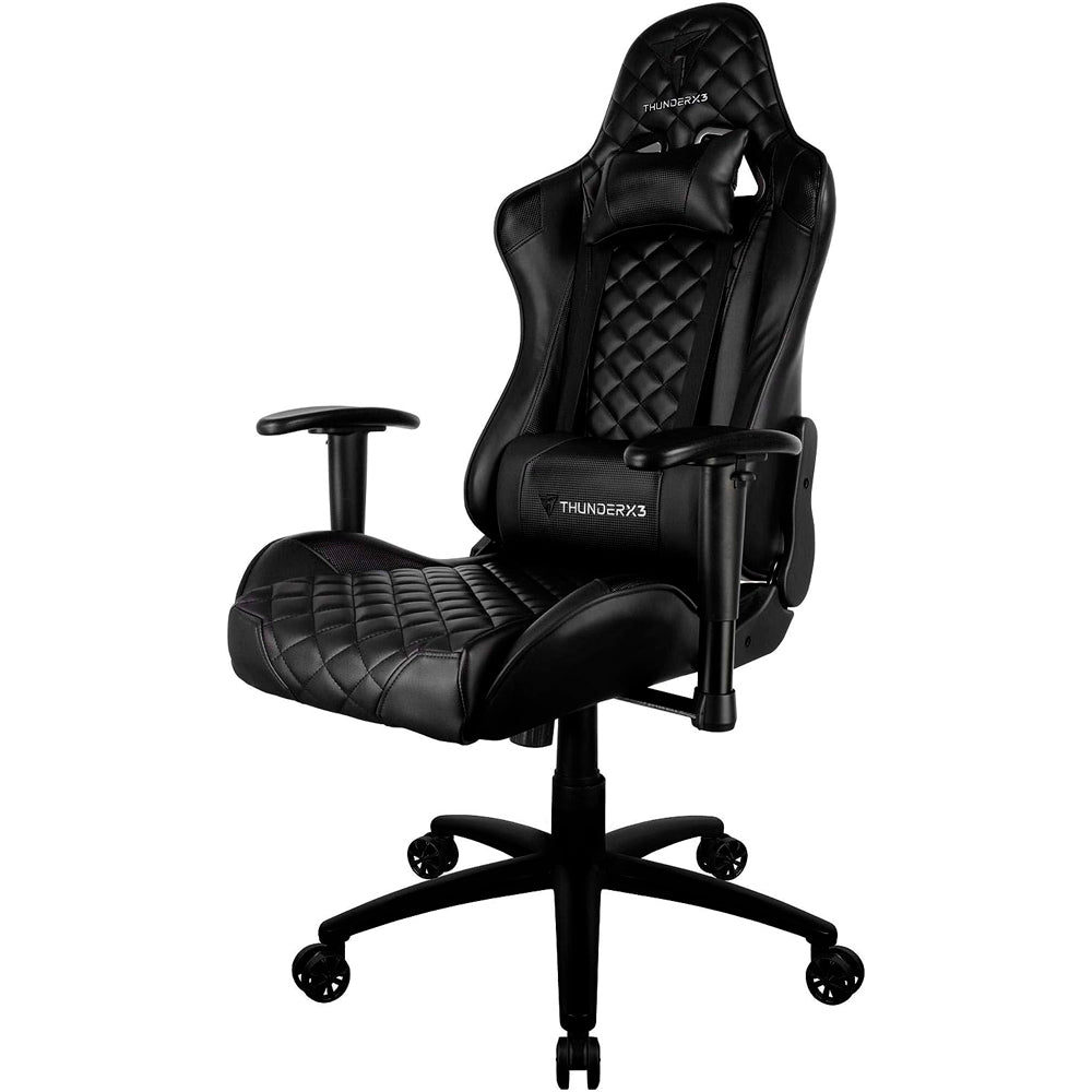 Cadeira Gamer Thunderx3 TGC12 Preto, TGC12, Com Almofadas, Reclinável, Preto