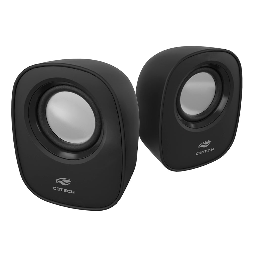 Caixa De Som Speaker 3W USB 2.0 - SP-30BK C3tech Preto