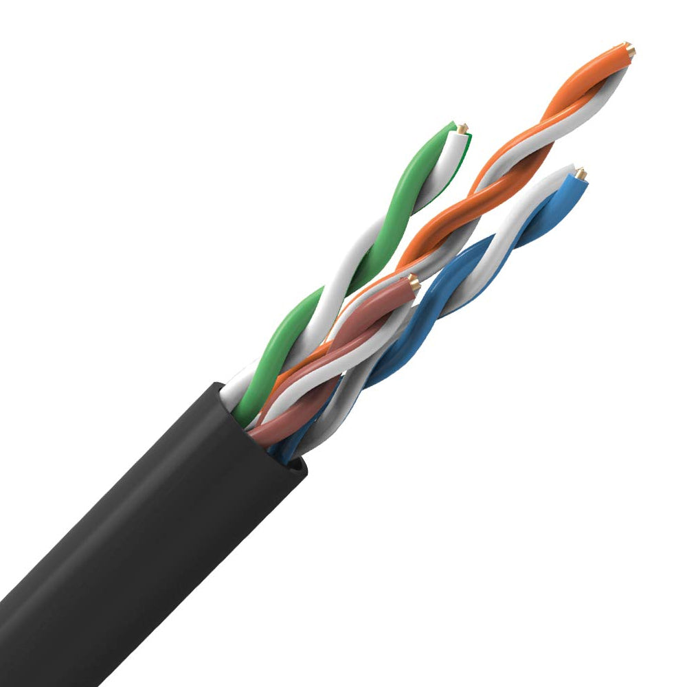 Caixa de Cabo de Rede Furukawa Soho Plus CAT5- 24AWGX4P ROHS 100% Cobre Preto
