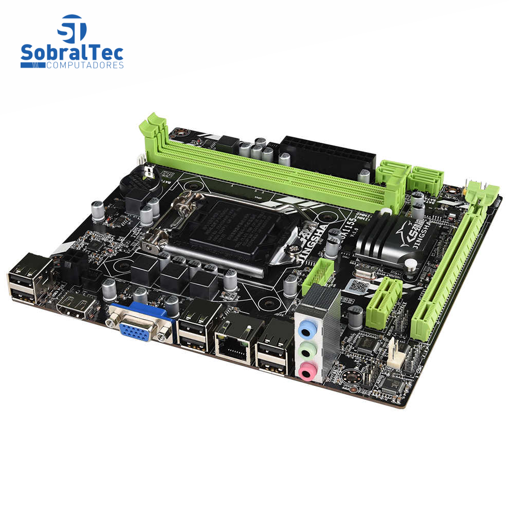 Placa Mãe Chipset H61 LGA 1155 DDR3 SZMZ Para Intel I3 I5 I7 Xeon Series