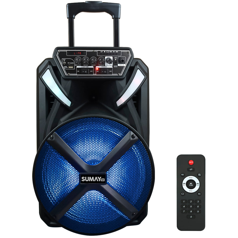 Caixa de Som Amplificada Sumay 300W Xprime 600BT Bluetooth SM-CAP22
